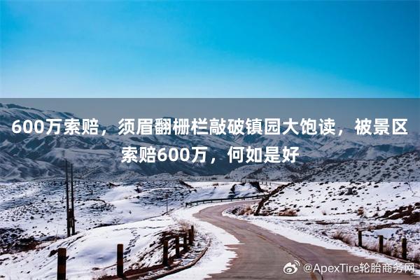 600万索赔，须眉翻栅栏敲破镇园大饱读，被景区索赔600万，何如是好