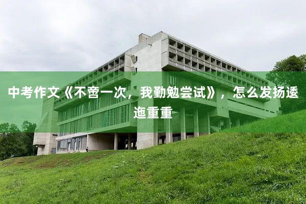 中考作文《不啻一次，我勤勉尝试》，怎么发扬逶迤重重