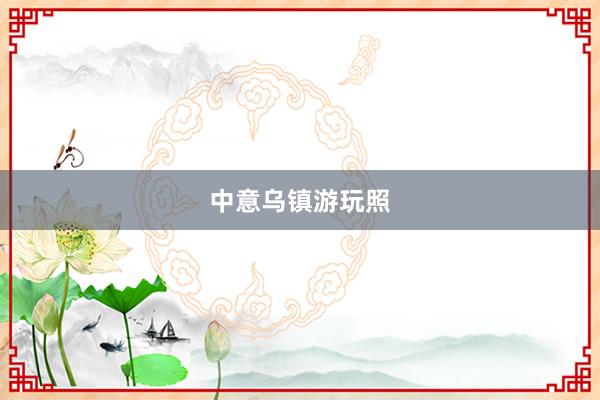 中意乌镇游玩照